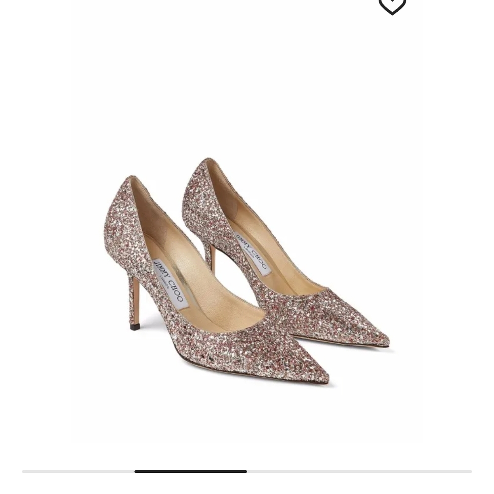 Jimmy Choo Glitter Heels - Gold and Pink - Picture 3 of 3